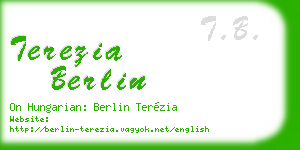 terezia berlin business card